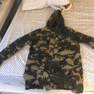 Camo long hoodie